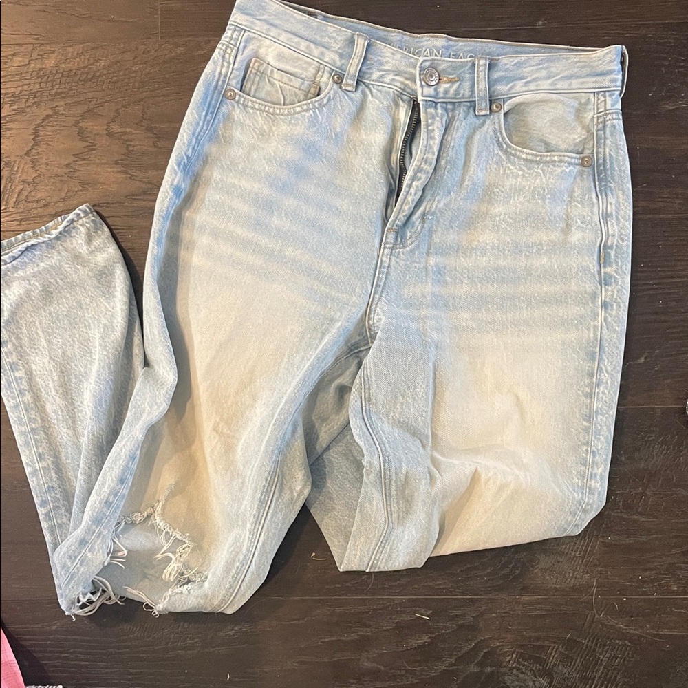 Light Blue Distressed Women's Jeans